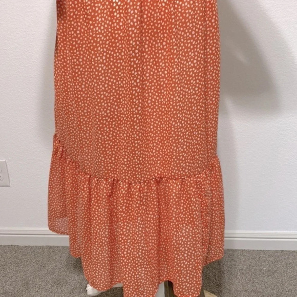 Turquoise Haven Orange/White Dress - Picture 4 of 4